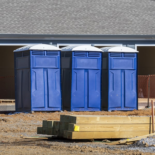 what is the expected delivery and pickup timeframe for the porta potties in Oconomowoc Lake WI